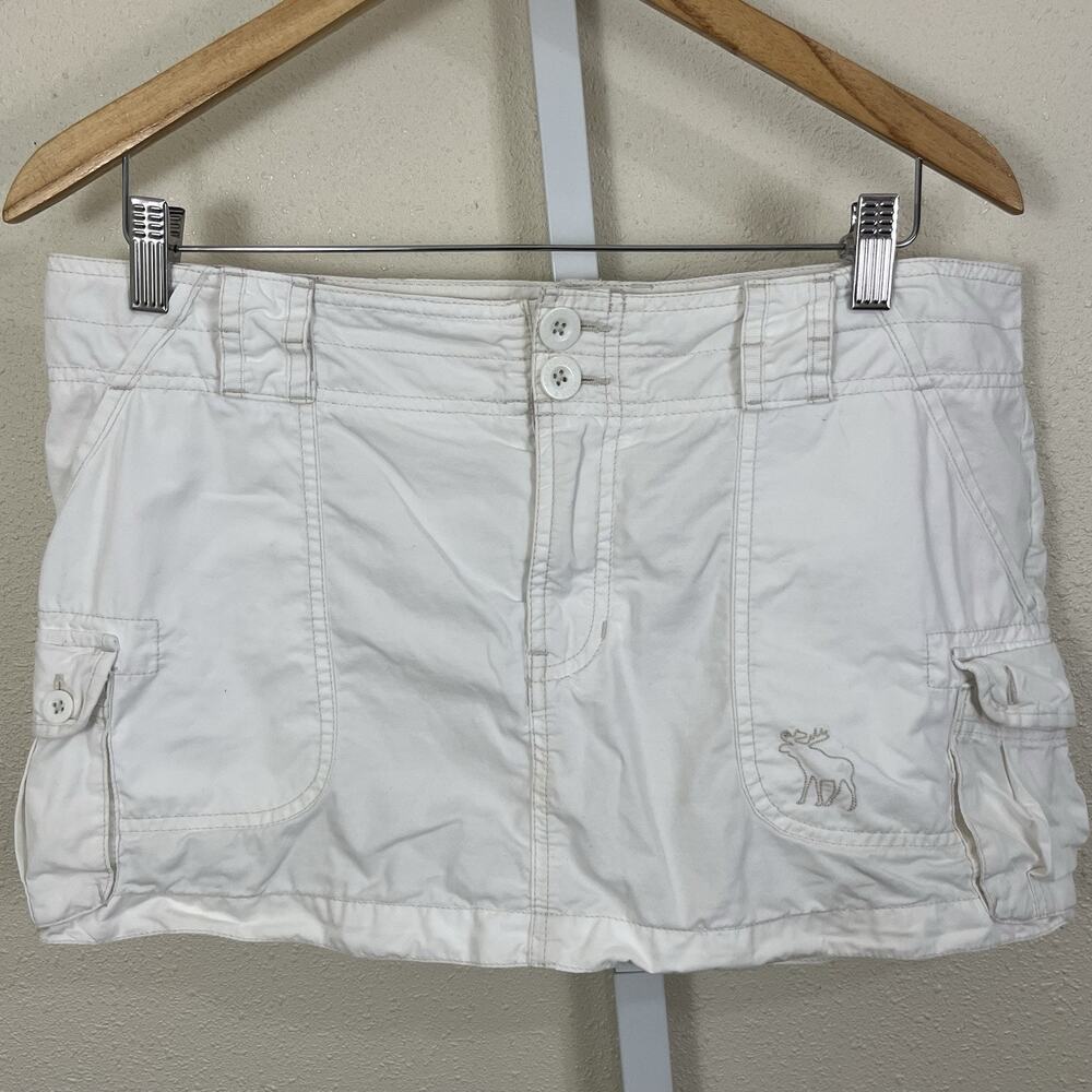 Abercrombie & Fitch Vintage Y2K Mini Cargo Shorts Womens 10 Utility